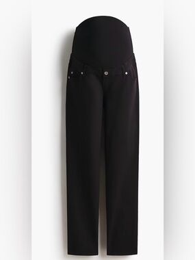 Maternity Black Wide Leg Jeans